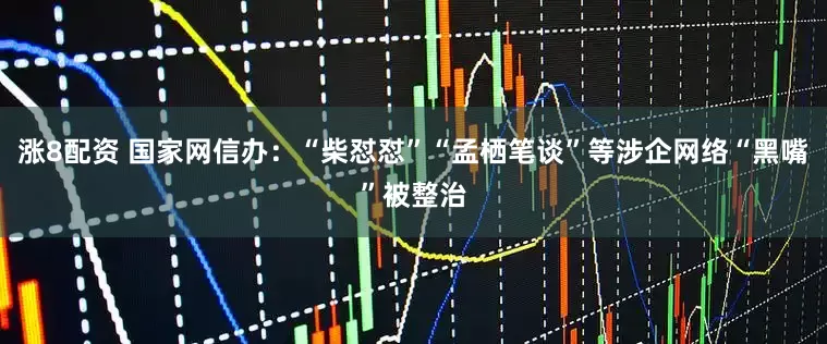 涨8配资 国家网信办：“柴怼怼”“孟栖笔谈”等涉企网络“黑嘴”被整治